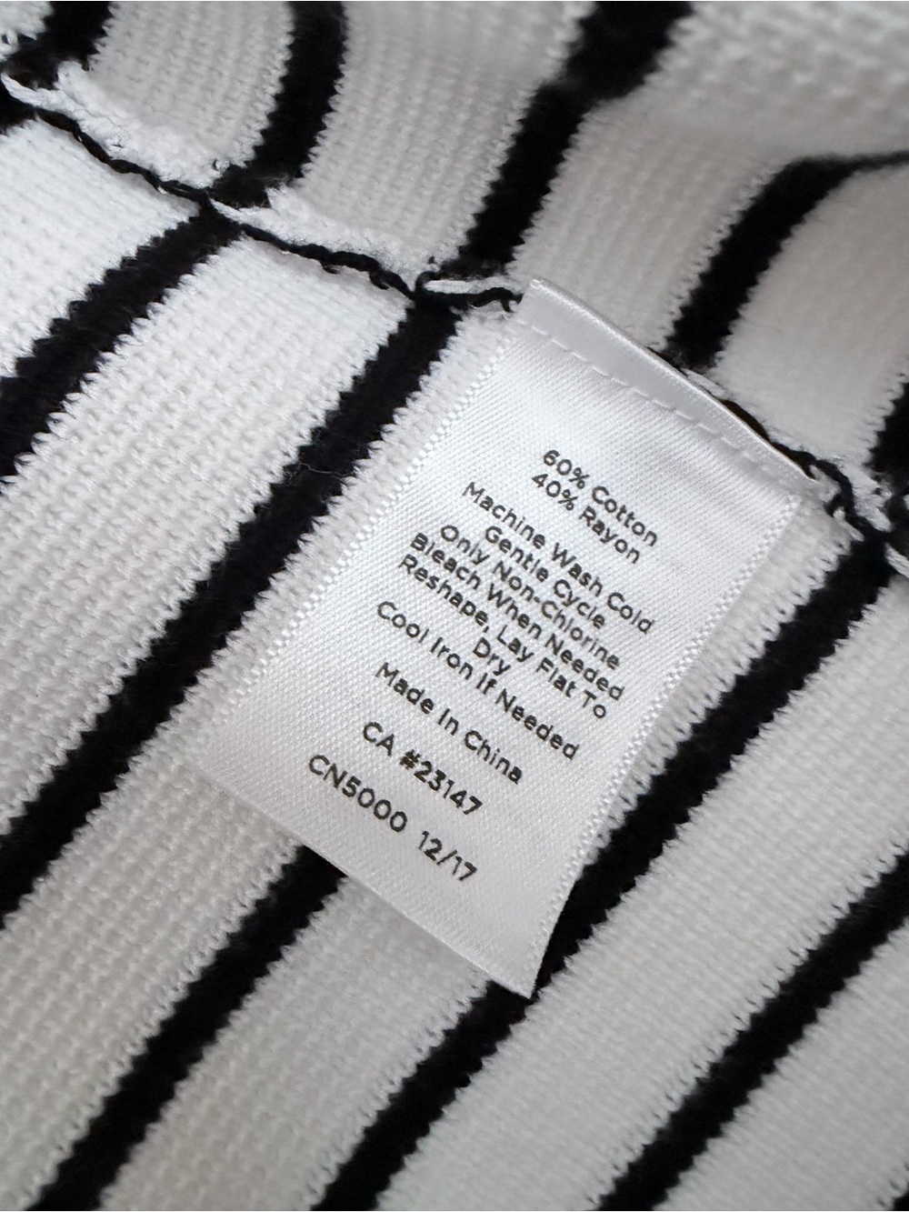 Talbots open front striped scalloped knit cardigan blazer 3X - Picture 4 of 6